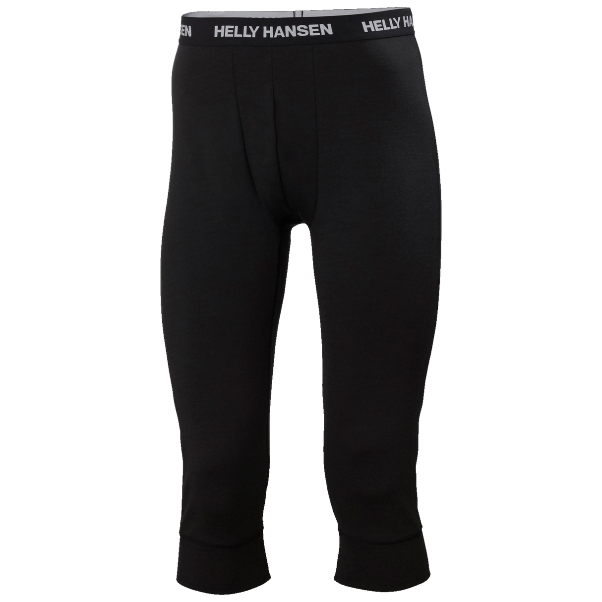 Helly Hansen Men's Lifa Merino Midweight 3/4 Pant 2025-Snowboard/Ski Clothing-S-990 Black-Kunstadt Sports