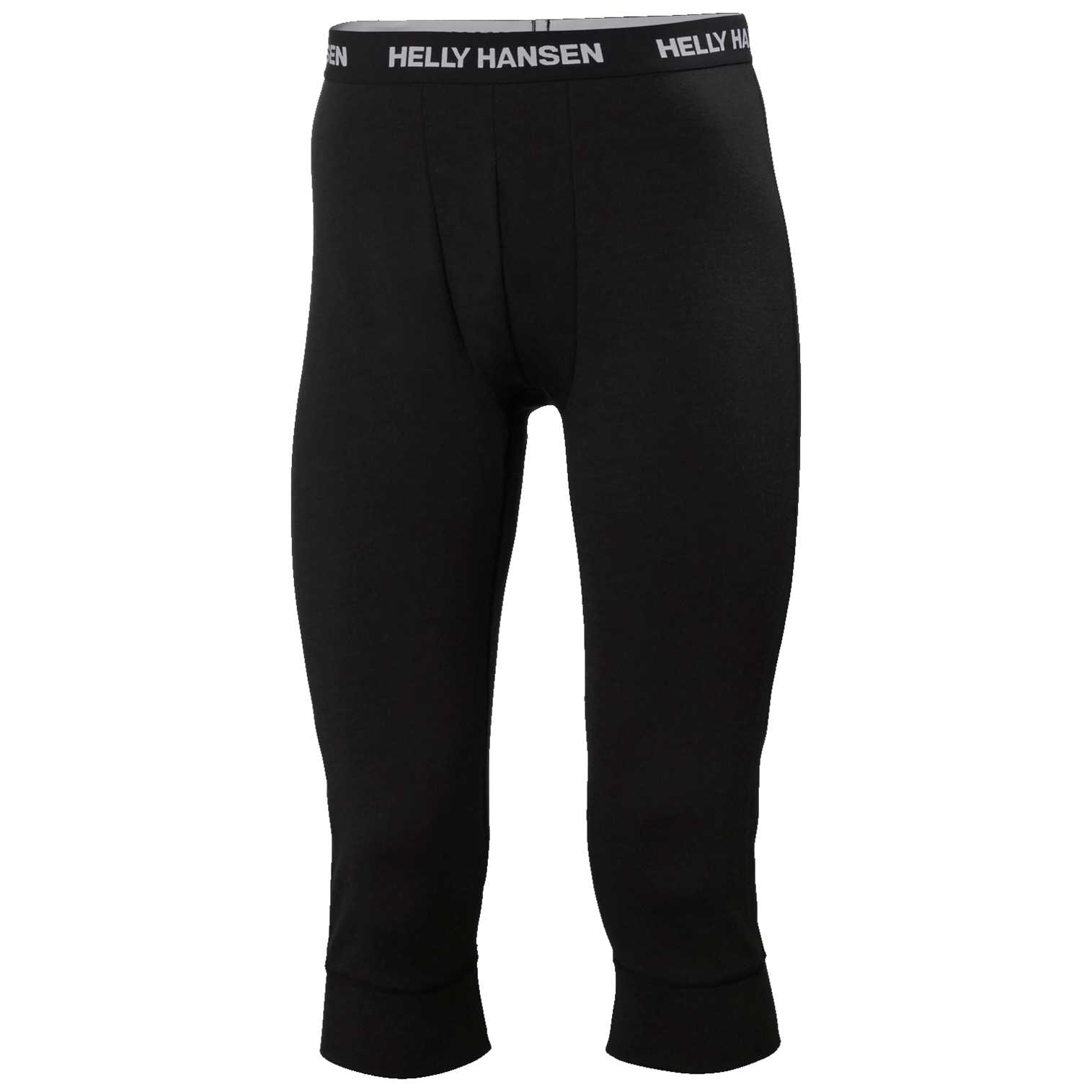 Helly Hansen Men's Lifa Merino Midweight 3/4 Pant 2025-Snowboard/Ski Clothing-S-990 Black-Kunstadt Sports