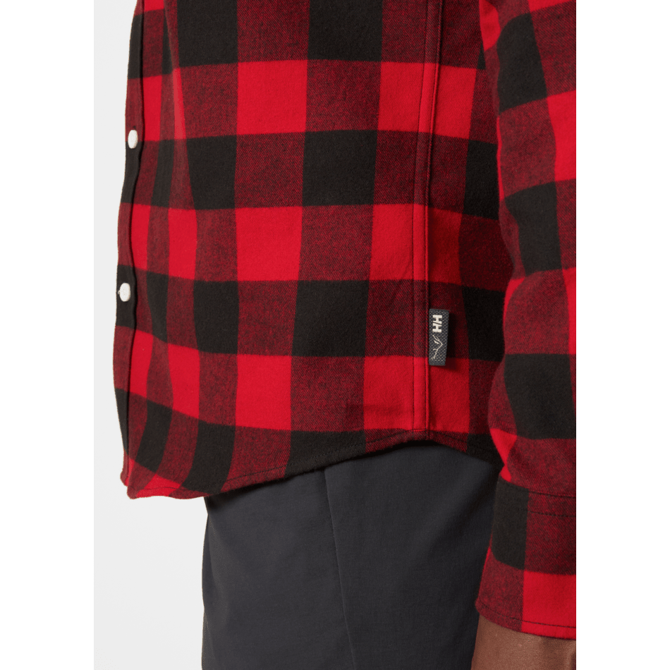 Helly Hansen Men's Lokka Flannel LS Shirt 2025-Snowboard/Ski Clothing-S-162 Red Buffalo Check-Kunstadt Sports
