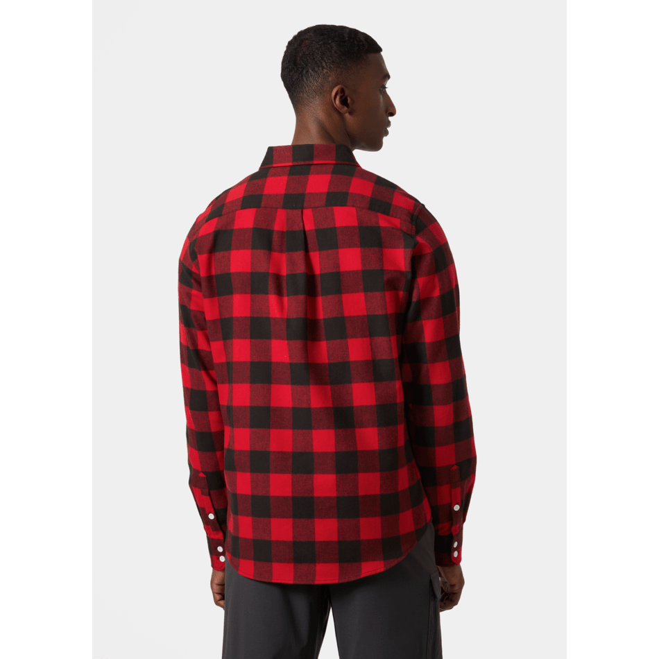Helly Hansen Men's Lokka Flannel LS Shirt 2025-Snowboard/Ski Clothing-S-162 Red Buffalo Check-Kunstadt Sports