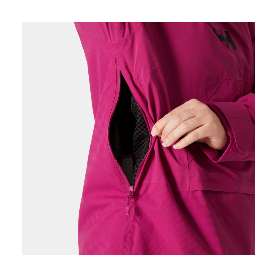 Helly Hansen Women's Powchaser Asym Jacket 2025-Snowboard/Ski Clothing-S-663 Magenta 2.0-Kunstadt Sports