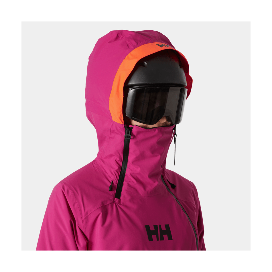 Helly Hansen Women's Powchaser Asym Jacket 2025-Snowboard/Ski Clothing-S-663 Magenta 2.0-Kunstadt Sports