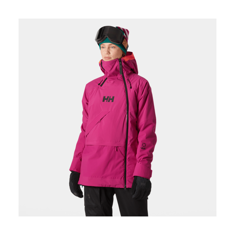 Helly Hansen Women's Powchaser Asym Jacket 2025-Snowboard/Ski Clothing-S-663 Magenta 2.0-Kunstadt Sports