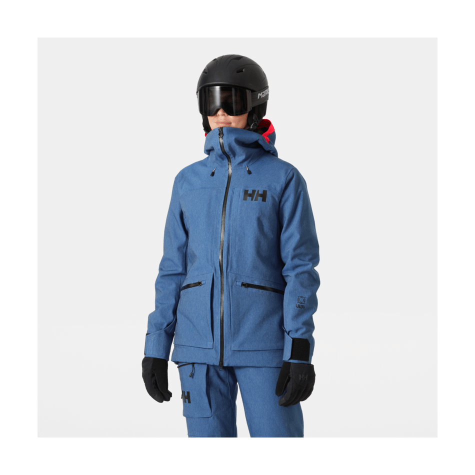 Helly Hansen Women's Powderqueen 3.0 Jacket 2025-Snowboard/Ski Clothing-S-607 Deep Fjord Denim-Kunstadt Sports