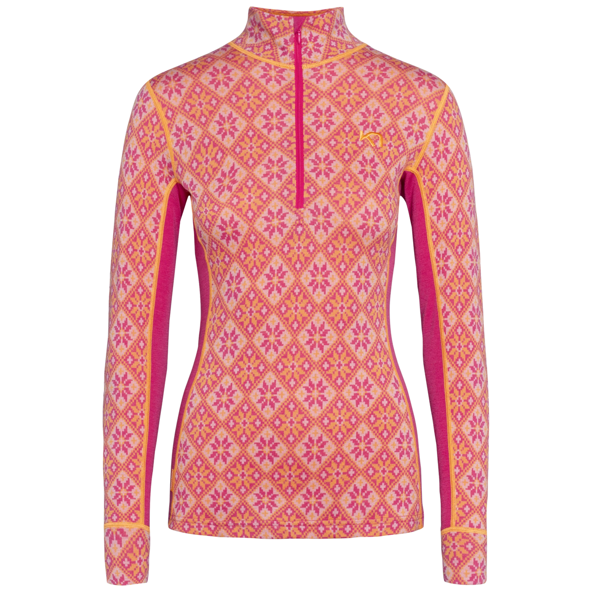 Kari Traa Women's Rose Half Zip Baselayer Top 2025-Snowboard/Ski Clothing-XS-Berry-Kunstadt Sports