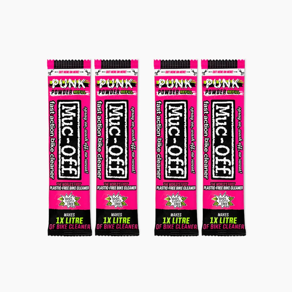 Muc-Off Punk Powder 4 x 30g with Aluminum Bottle Bike Cleaner-