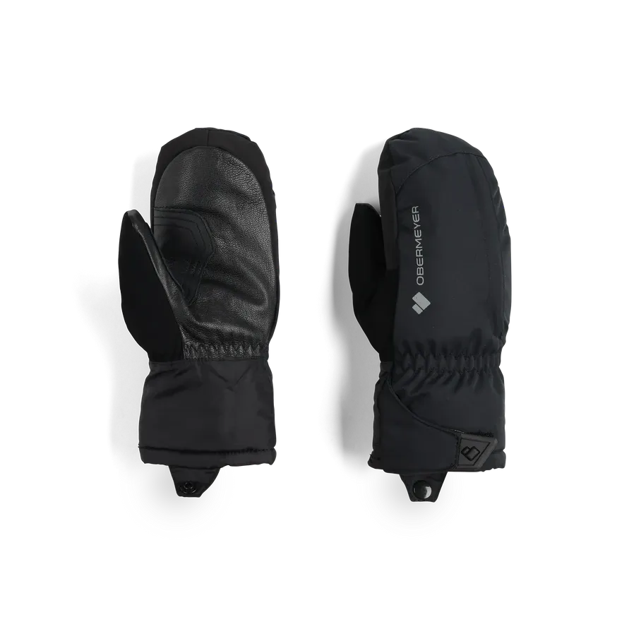 Obermeyer Junior Molten Mitten 2025-Outerwear Accessories-Black 16009-S-Kunstadt Sports