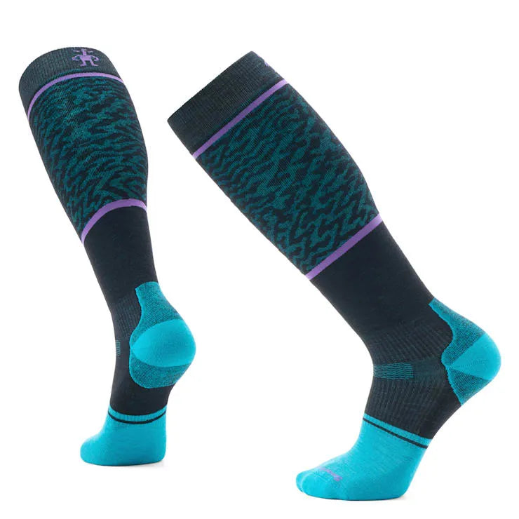 Snowboard Mountain Geo Pattern Over The Calf Socks main image 0