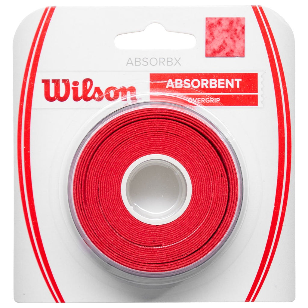 Wilson Absorbx Overgrip 3 Pack Red