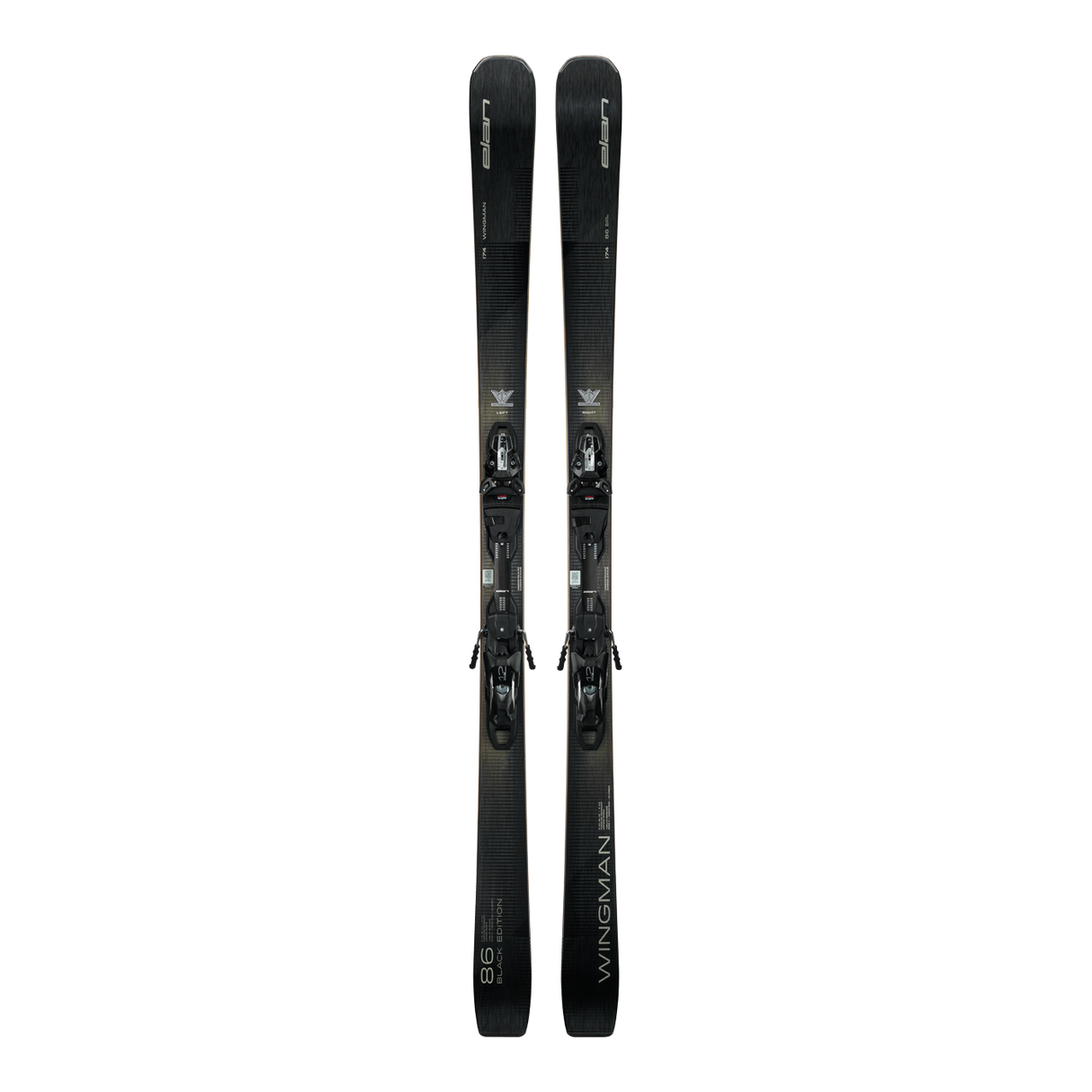 Elan WINGMAN 86 Black Edition FX Ski + EMX 12.0 DB102220 Binding 2026