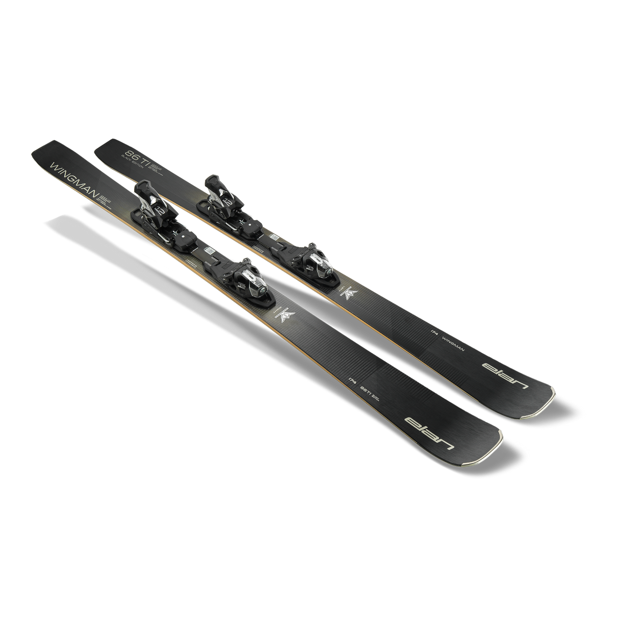 Elan WINGMAN 86 Black Edition FX Ski + EMX 12.0 DB102220 Binding 2026