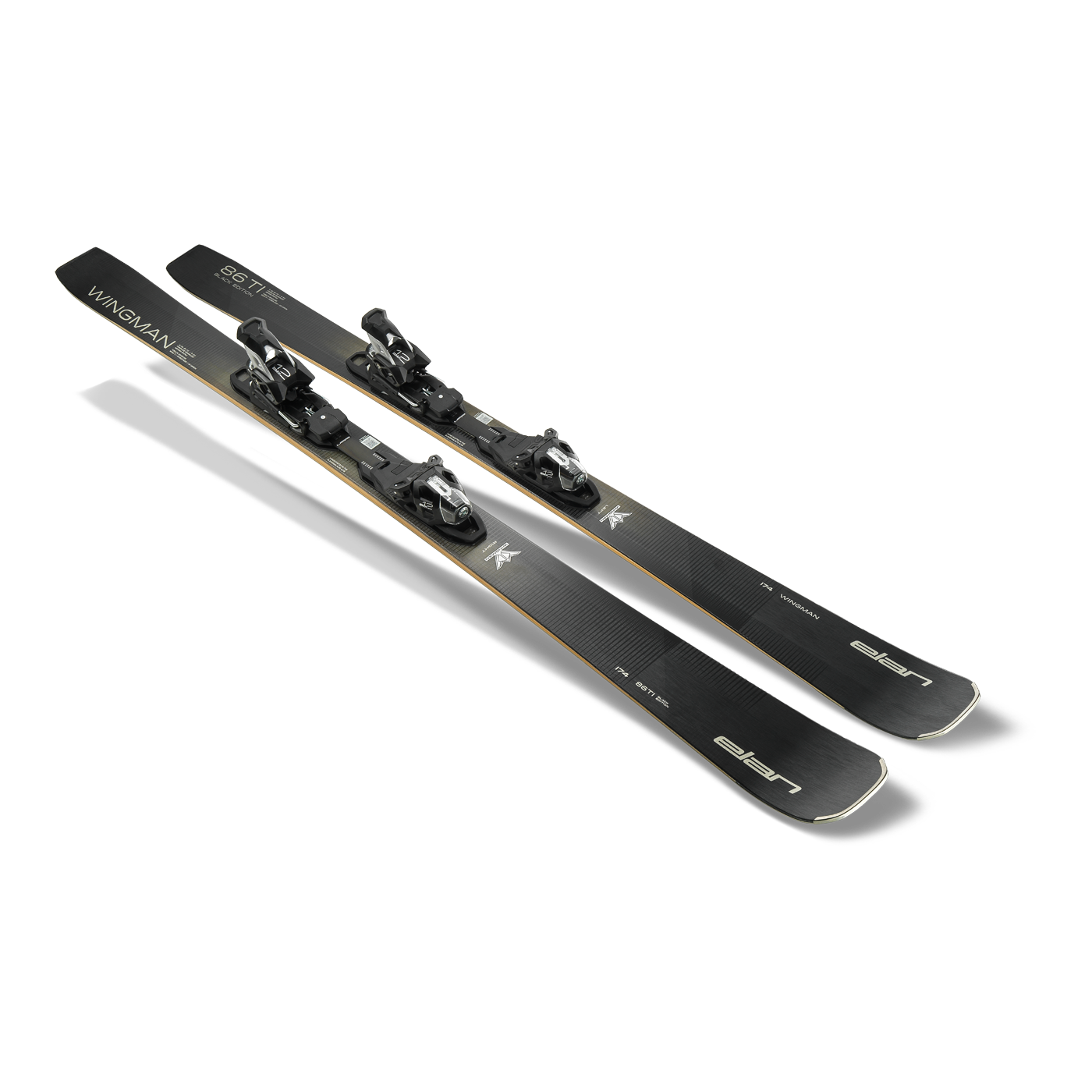 Elan WINGMAN 86 Black Edition FX Ski + EMX 12.0 DB102220 Binding 2026