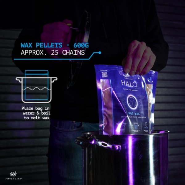 Finish Line HALO HOT WAX Lube 600g