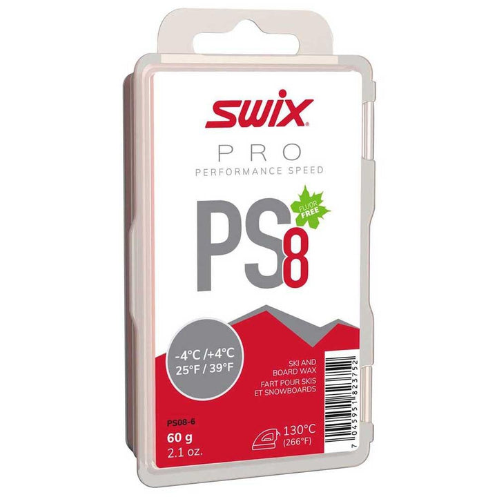 Fart Swix Pure Performance Speed PS08 Rouge -4C à +4C