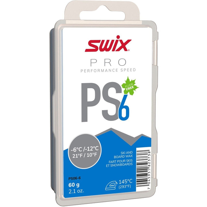 Swix Pure Performance Speed PS06 Blue -6C to -12C Wax