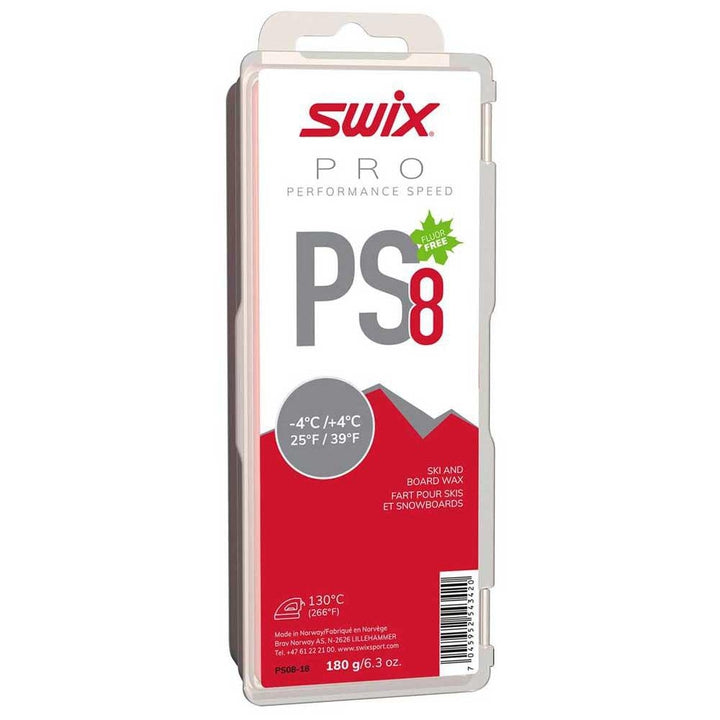Fart Swix Pure Performance Speed PS08 Rouge -4C à +4C