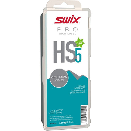 Swix Pro High Speed HS5 Turquoise -10C to -18C Wax