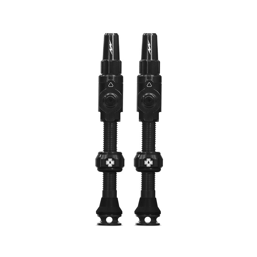 Muc-Off Big Bore Lite Large Tubeless Valve Presta 45mm Black Pair