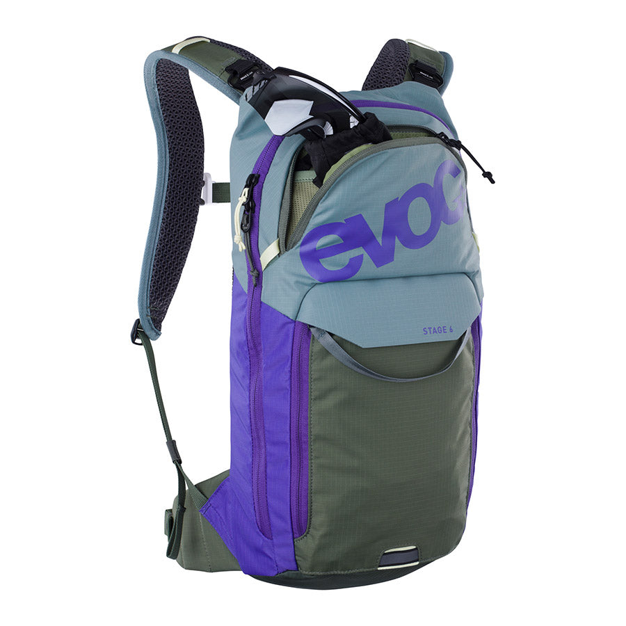 EVOC, Stage 6 + 2L Bladder, Hydration Bag, Volume: 6L, Bladder: Included (2L), Black