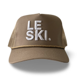 Le Ski Hat Canvas Round Brim Snapback