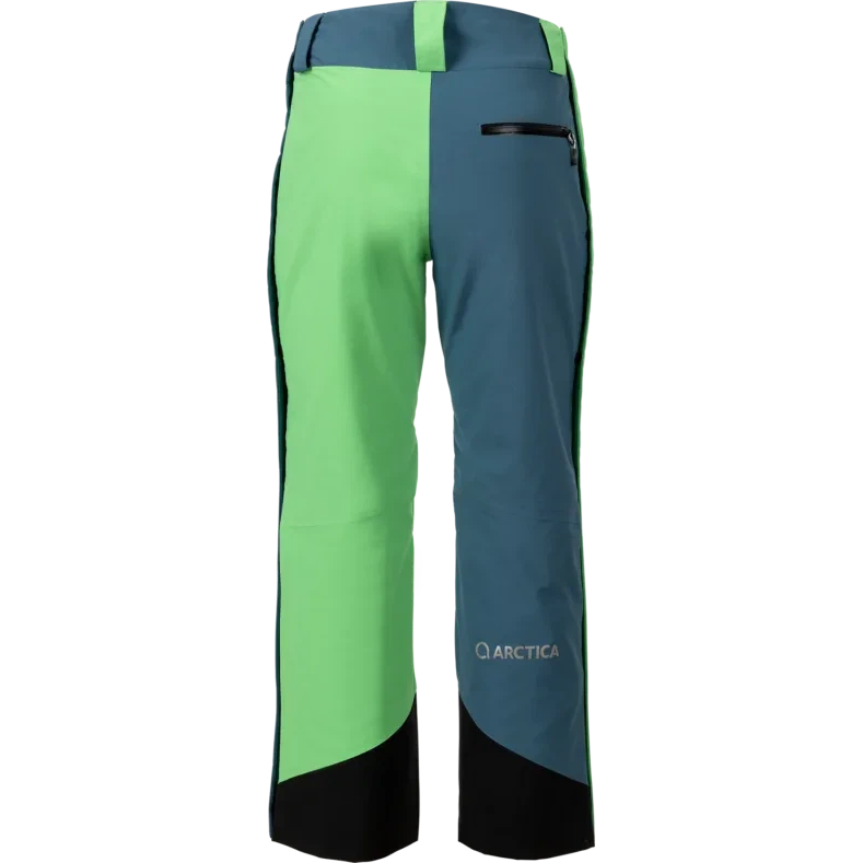 Arctica Unisex Adult 50/50 Side Zip 2.0 Pant 2025-Snowboard/Ski Clothing-Petrol/Lime-X-Small-Kunstadt Sports