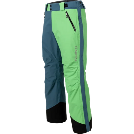 Arctica Unisex Adult 50/50 Side Zip 2.0 Pant 2025-Snowboard/Ski Clothing-Petrol/Lime-X-Small-Kunstadt Sports