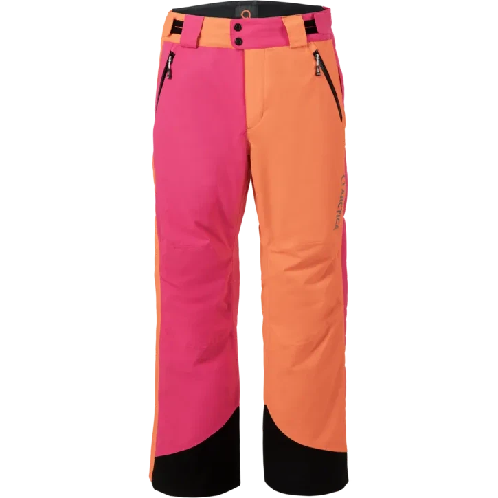 Arctica Unisex Adult 50/50 Side Zip 2.0 Pant 2025-Snowboard/Ski Clothing-Hot Pink/Tangerine-X-Small-Kunstadt Sports