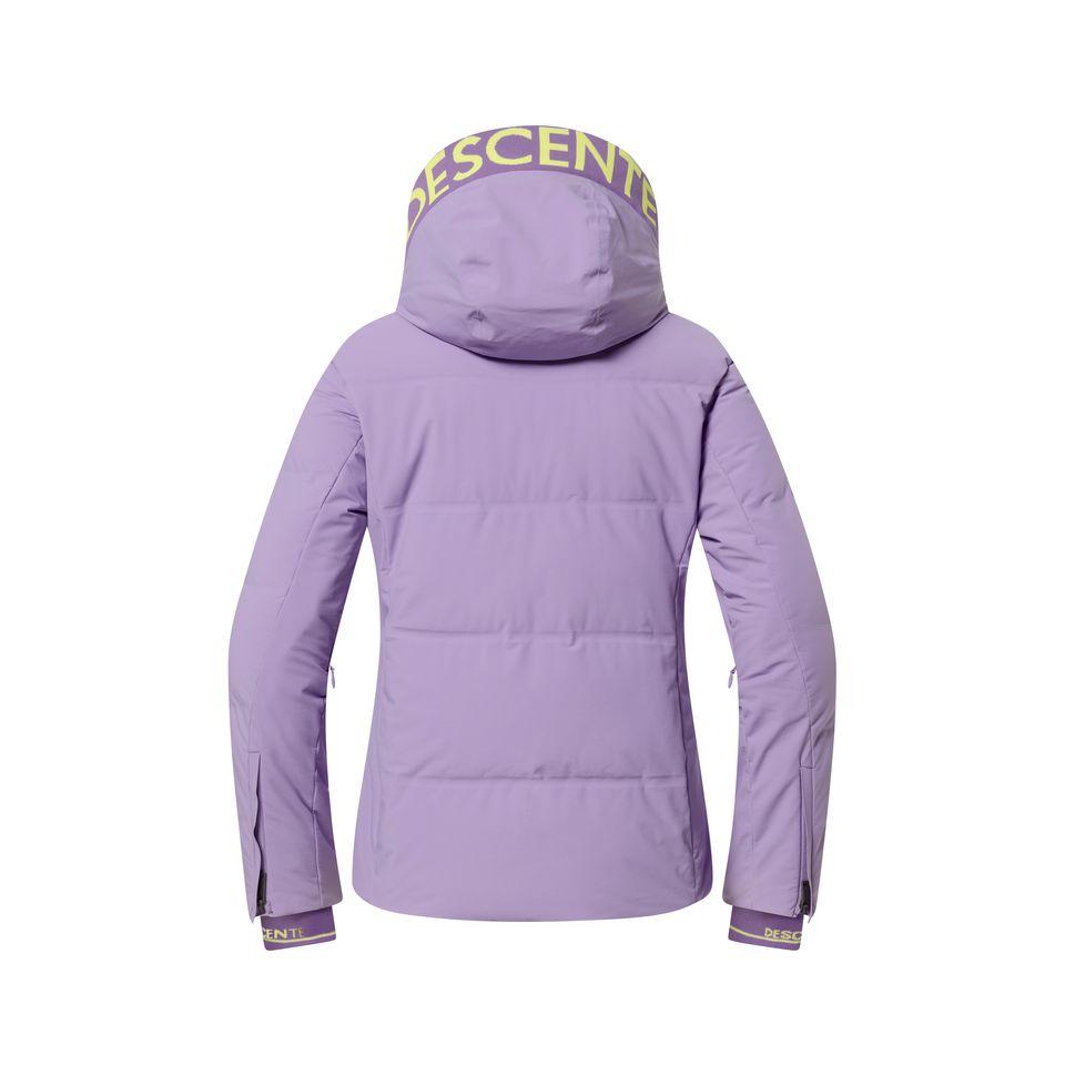 Back view of the purple Descente Women's Janie Insulated Jacket 2026