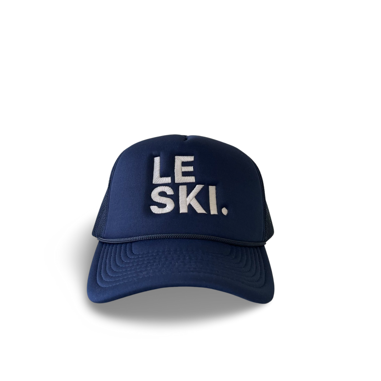 Le Ski Hat Foam Round Brim Snapback