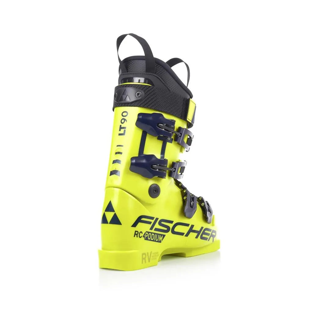 Fischer RC4 PODIUM LT 90 Junior Ski Boot 2025-Alpine Ski Boots-21.5-Yellow-Kunstadt Sports