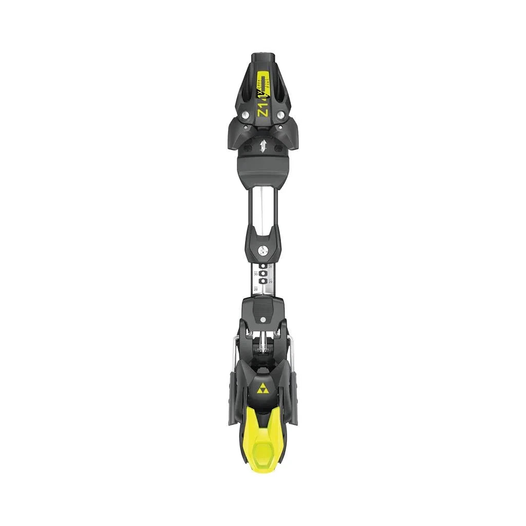 Fischer RC4 Z14 X Freeflex ST A Brake 85 Binding 2025-Alpine Ski Bindings-Matt Black-Flash Yellow-Kunstadt Sports