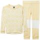 Helly Hansen Junior Graphic Lifa Merino Set 2025-Snowboard/Ski Clothing-4-367 Yellow Cream Snowflake Aop-Kunstadt Sports