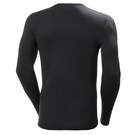 Helly Hansen Men's Lifa Merino Midweight Crew 2025-Snowboard/Ski Clothing-2XL-990 Black-Kunstadt Sports