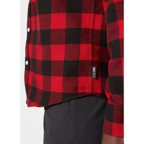 Helly Hansen Men's Lokka Flannel LS Shirt 2025-Snowboard/Ski Clothing-S-162 Red Buffalo Check-Kunstadt Sports