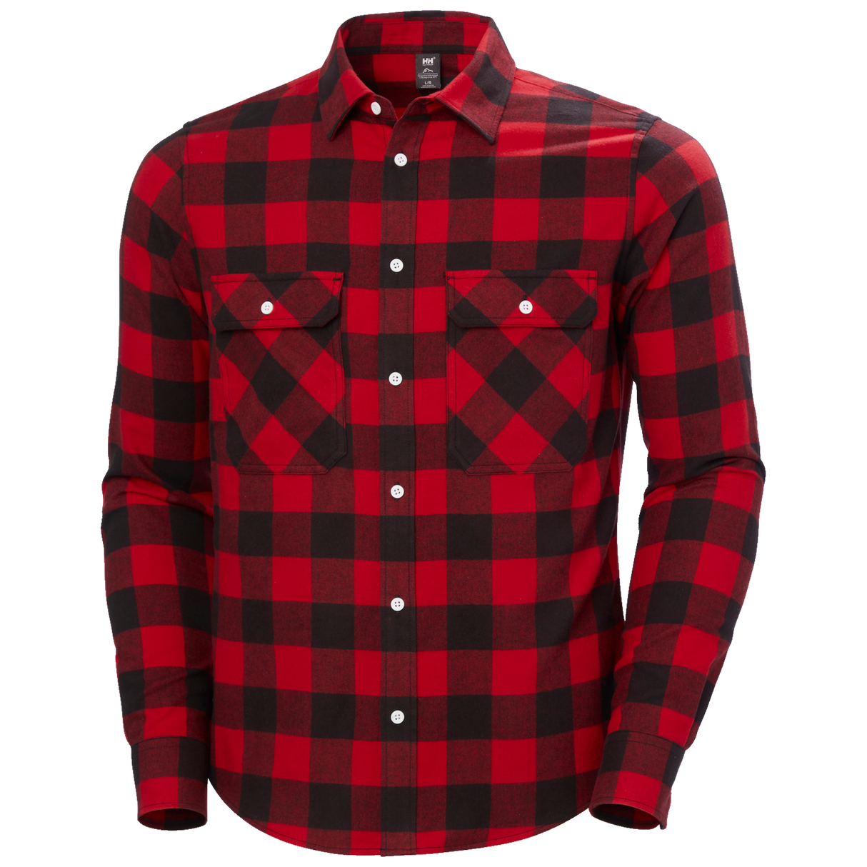 Helly Hansen Men's Lokka Flannel LS Shirt 2025-Snowboard/Ski Clothing-S-162 Red Buffalo Check-Kunstadt Sports