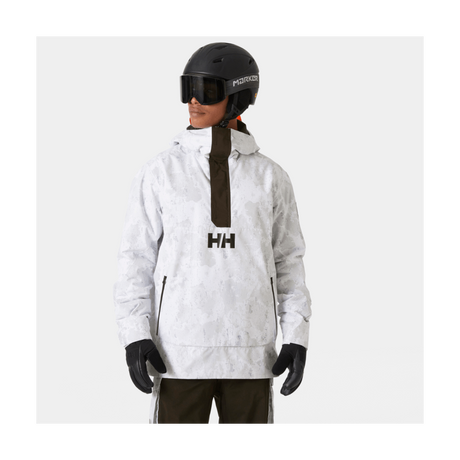 Helly Hansen Men's Ullr D Insulated Anorak Jacket 2025-Snowboard/Ski Clothing-XS-854 Grey Fog Snow Camo Aop-Kunstadt Sports