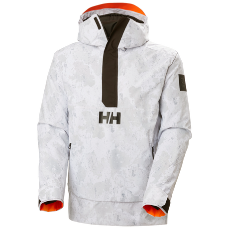 Helly Hansen Men's Ullr D Insulated Anorak Jacket 2025-Snowboard/Ski Clothing-XS-854 Grey Fog Snow Camo Aop-Kunstadt Sports