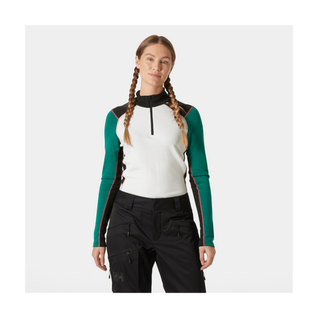 Helly Hansen Women's Lifa Merino Midw 1/2 Zip 2025-Snowboard/Ski Clothing-XS-439 Emerald-Kunstadt Sports