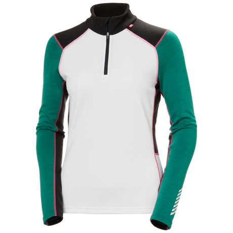 Helly Hansen Women's Lifa Merino Midw 1/2 Zip 2025-Snowboard/Ski Clothing-XS-439 Emerald-Kunstadt Sports