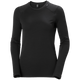 Helly Hansen Women's Lifa Merino Midweight Crew 2025-Snowboard/Ski Clothing-XS-990 Black-Kunstadt Sports