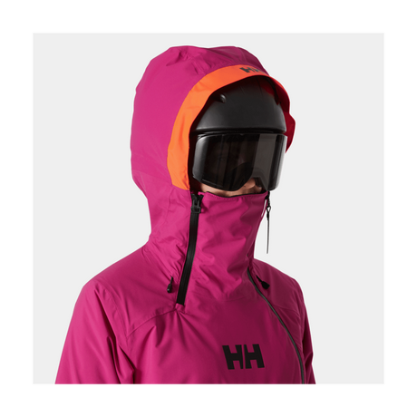 Helly Hansen Women's Powchaser Asym Jacket 2025-Snowboard/Ski Clothing-S-663 Magenta 2.0-Kunstadt Sports