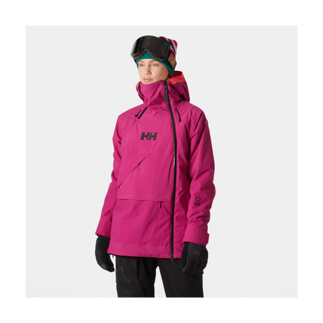 Helly Hansen Women's Powchaser Asym Jacket 2025-Snowboard/Ski Clothing-S-663 Magenta 2.0-Kunstadt Sports