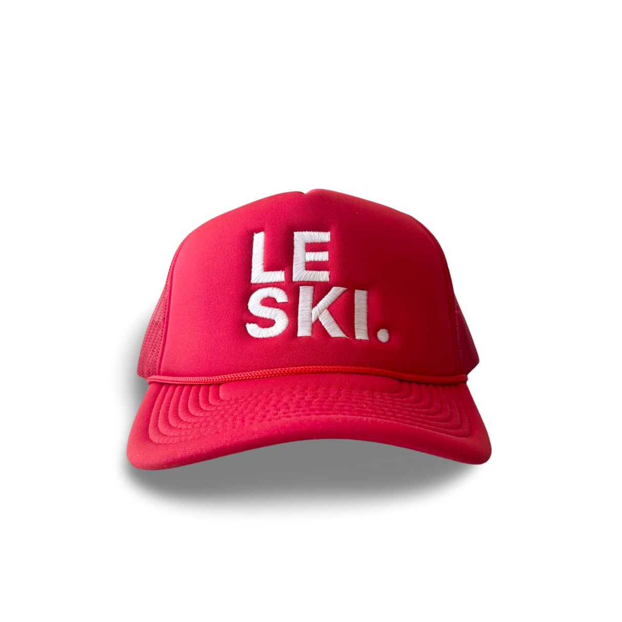 Le Ski Hat Foam Round Brim Snapback