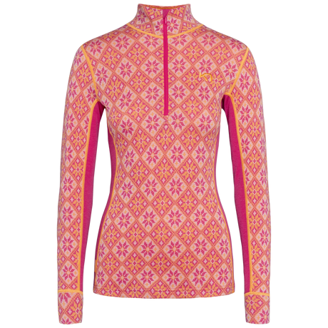 Kari Traa Women's Rose Half Zip Baselayer Top 2025-Snowboard/Ski Clothing-XS-Berry-Kunstadt Sports