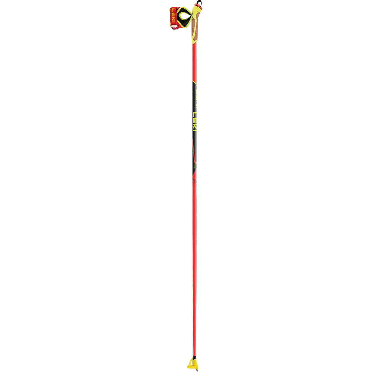 Leki HRC Team Nordic Ski Poles 2025-Nordic Ski Poles-160-BRIGHTRED/NEONYELLOW-Kunstadt Sports