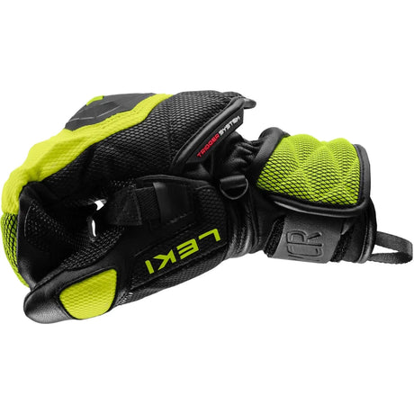 Leki Junior WCR Venom 3D Mitt 2025-Outerwear Accessories-6-Black/Ice Lemon-Kunstadt Sports