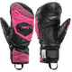 Leki Junior WCR Venom 3D Mitt 2025-Outerwear Accessories-6-Black/Neonpink-Kunstadt Sports