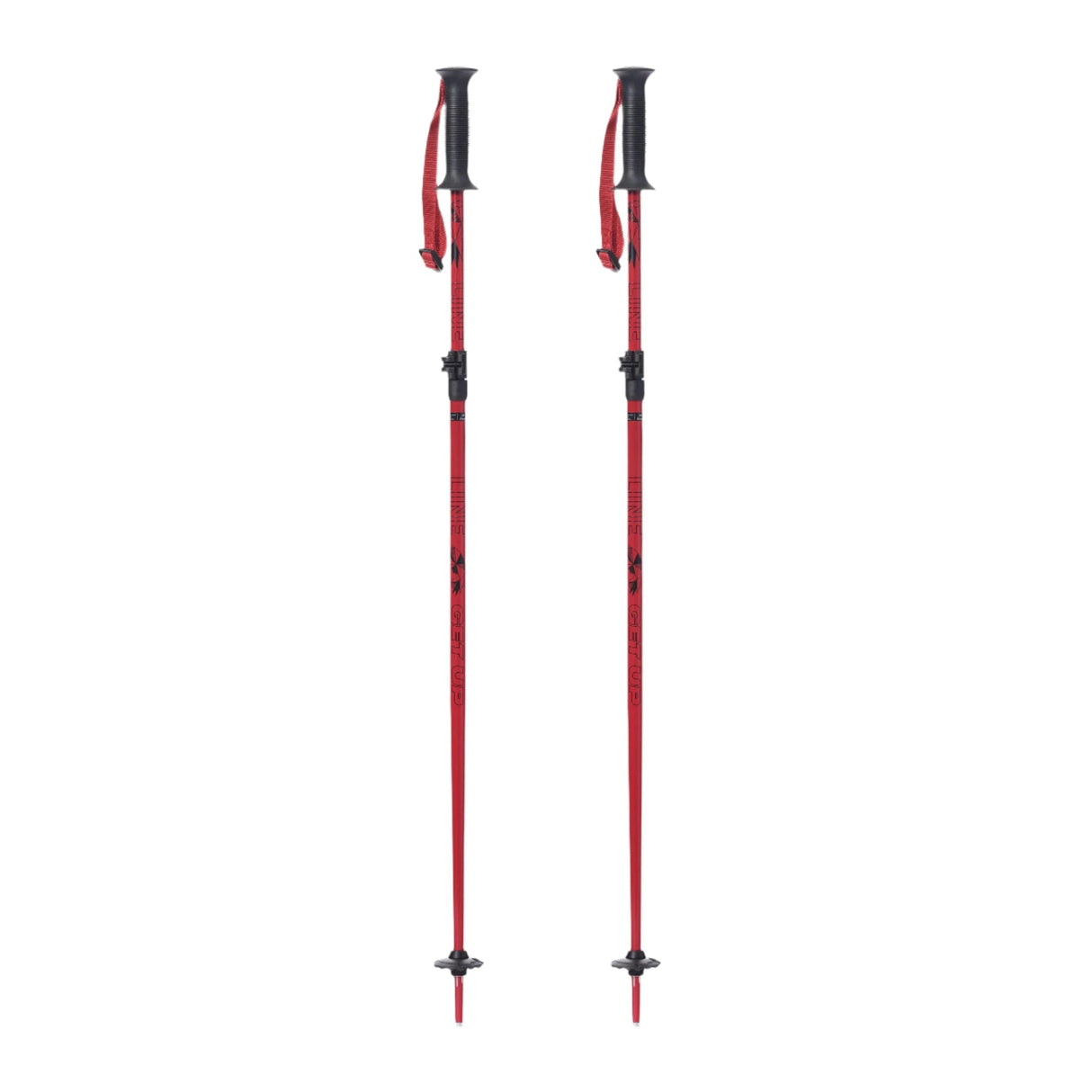 Line Get Up Junior Adjustable Ski Poles 2025-Alpine Ski Poles-Maroon-Kunstadt Sports