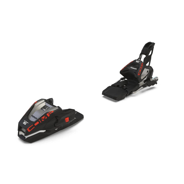 Marker Comp 16 Binding 2025-Alpine Ski Bindings-Black/Flo-Red-Kunstadt Sports