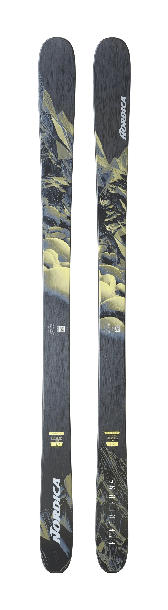 Nordica Enforcer 94 Ski 2025-Skis-173-Black / Yellow / Blue-Kunstadt Sports